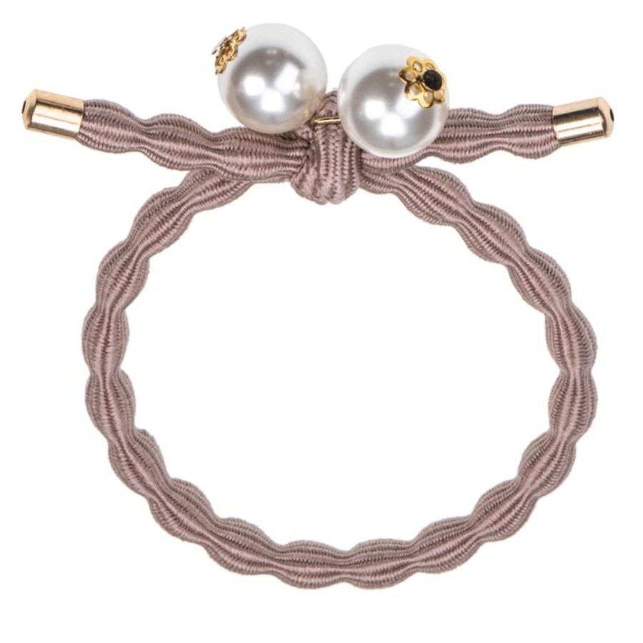 Gifts Bon Dep Little Treats | Kknekki Dove Hair Tie With Pearls By Bon Dep