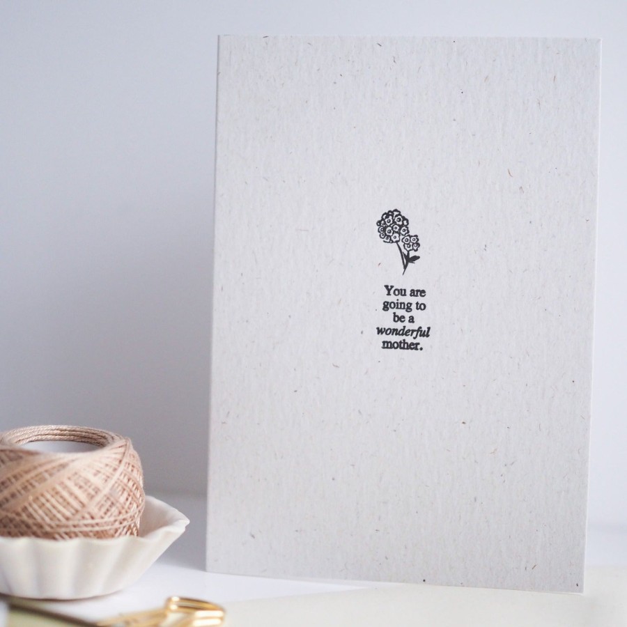 Gifts Soch & Co Cards & Birthday Invitations | Letterpressed Card | You Are Going To Be A Wonderful Mother