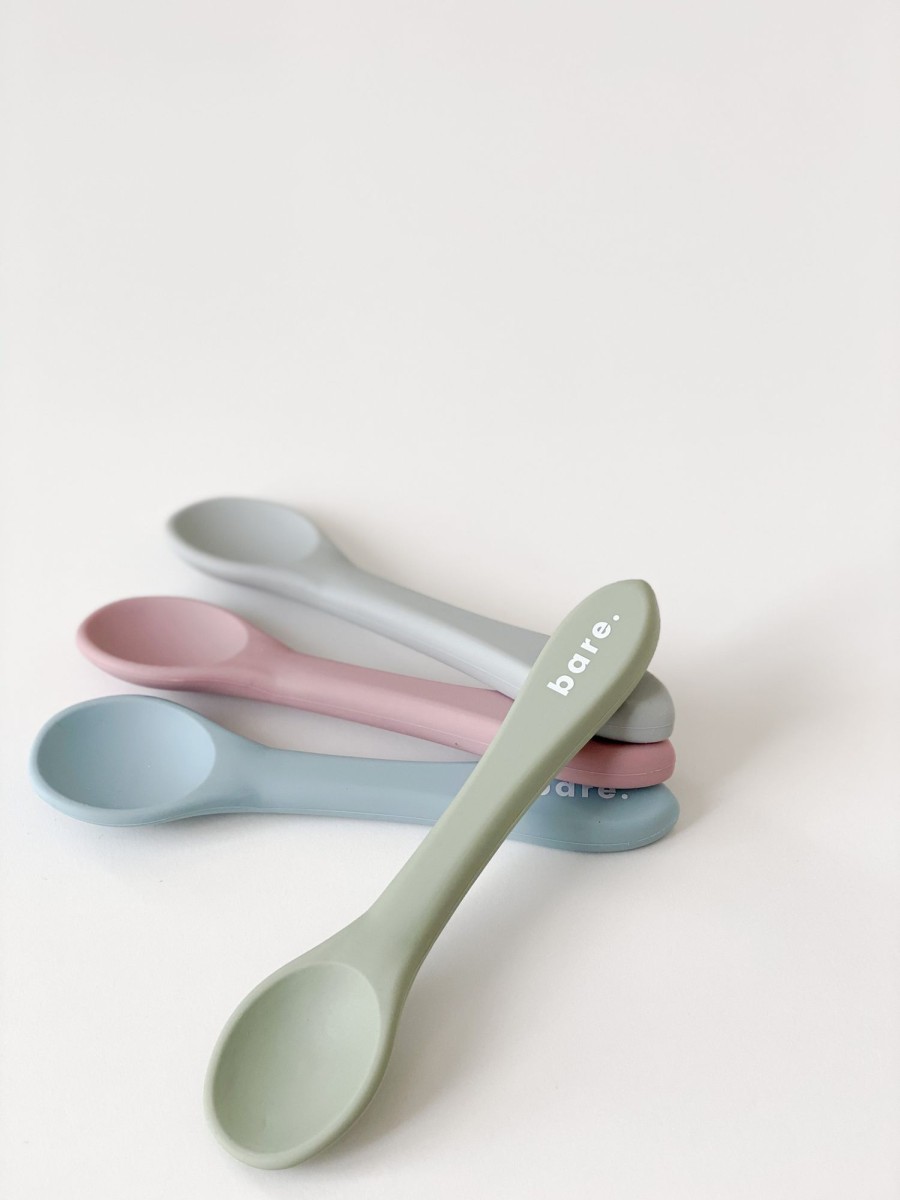 Baby Bare. Baby Mealtime | Sage Silicone Spoon