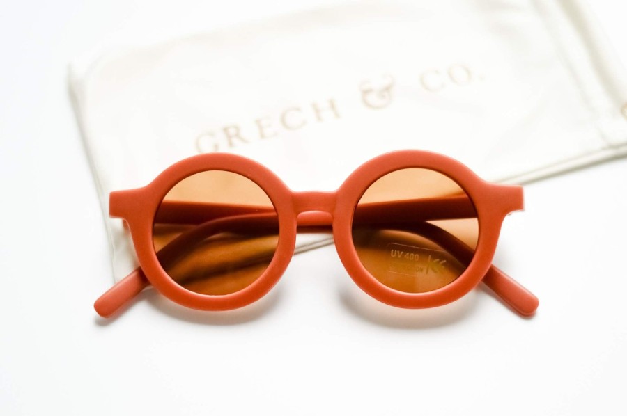 Gifts Grech & Co. Summer Shop | Grech & Co. Sustainable Kids Sunglasses With Matte Finish | Spice