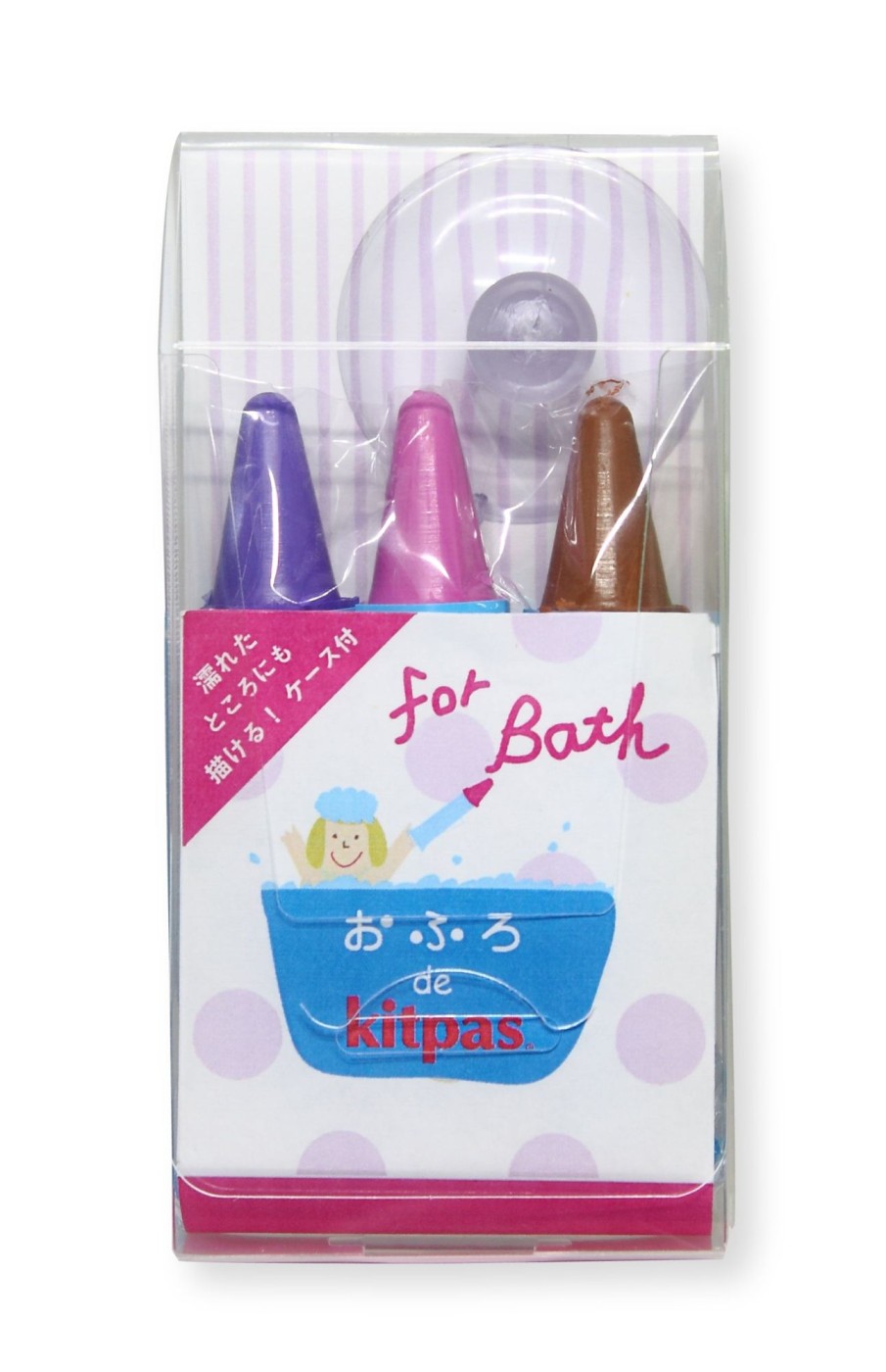 Play & Learn Kitpas Bath Toys | Bath Markers - Set Of 3 Colours | Violet, Pink, Brown By Kitpas