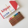 Play & Learn Kitpas Chalk & Crayons | Medium Crayons By Kitpas (12 Colours)