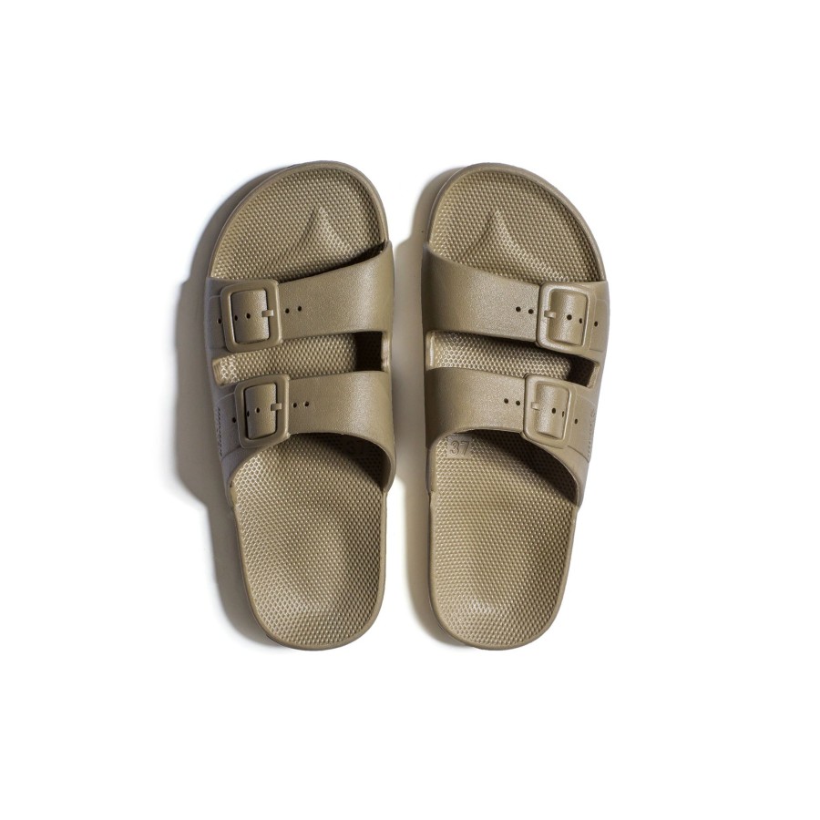 Clothing & Accessories Freedom Moses Shoes | Freedom Moses Slides Shoes | Khaki