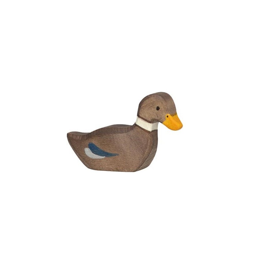 Gifts Holztiger Little Treats | Swimming Duck Wooden Figure