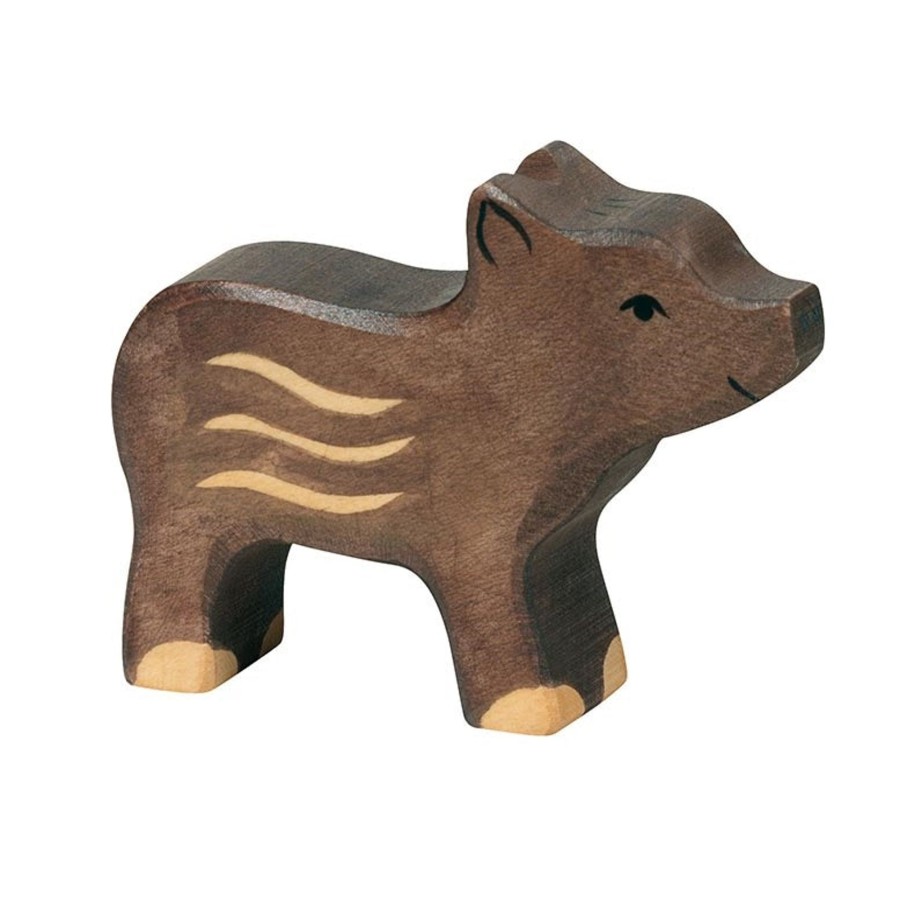 Play & Learn Holztiger Wooden Toys | Young Boar Wooden Figure