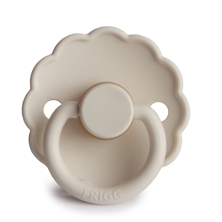 Gifts FRIGG Gifts For Newborns | Frigg Daisy Natural Rubber Pacifier Size 1 | 0-6 Months | 1Pc - Sandstone