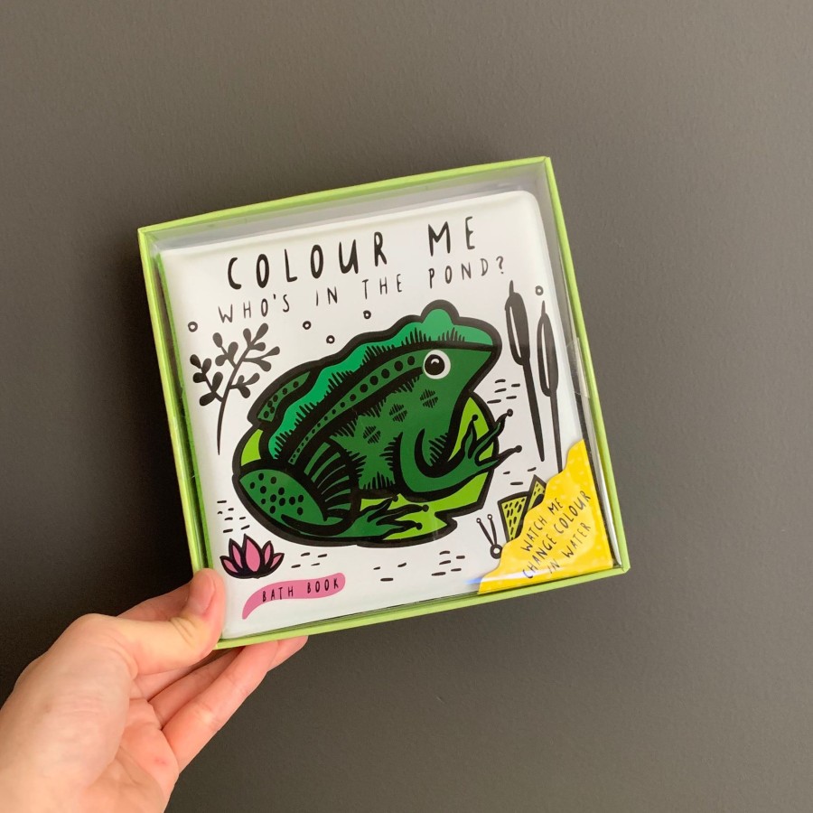 Play & Learn Wee Gallery Bath Books | Colour Me: Who'S In The Pond?