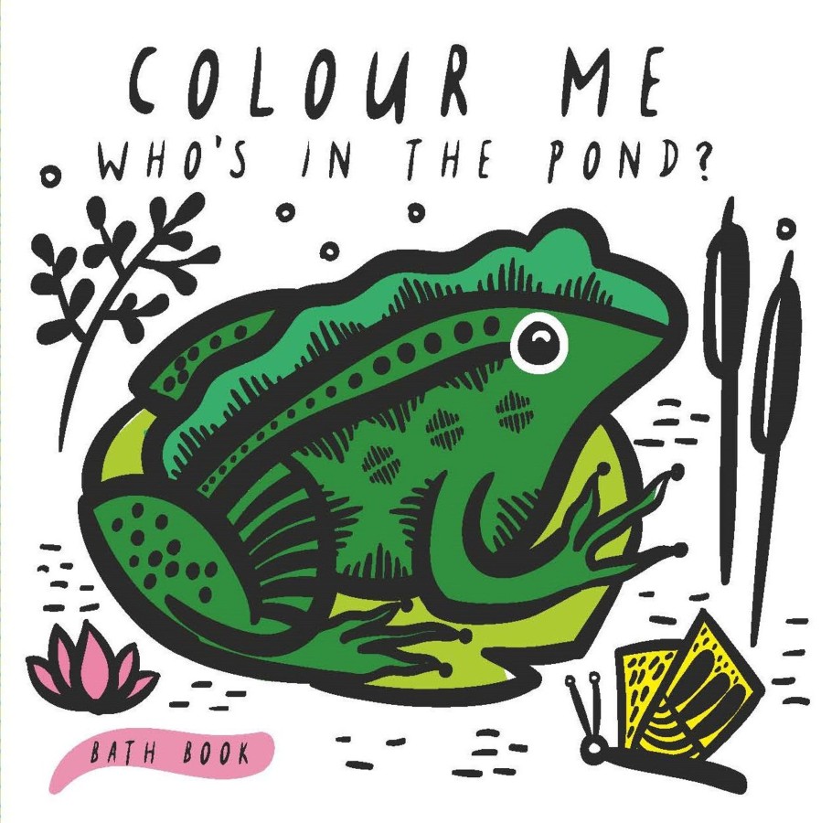 Play & Learn Wee Gallery Bath Books | Colour Me: Who'S In The Pond?