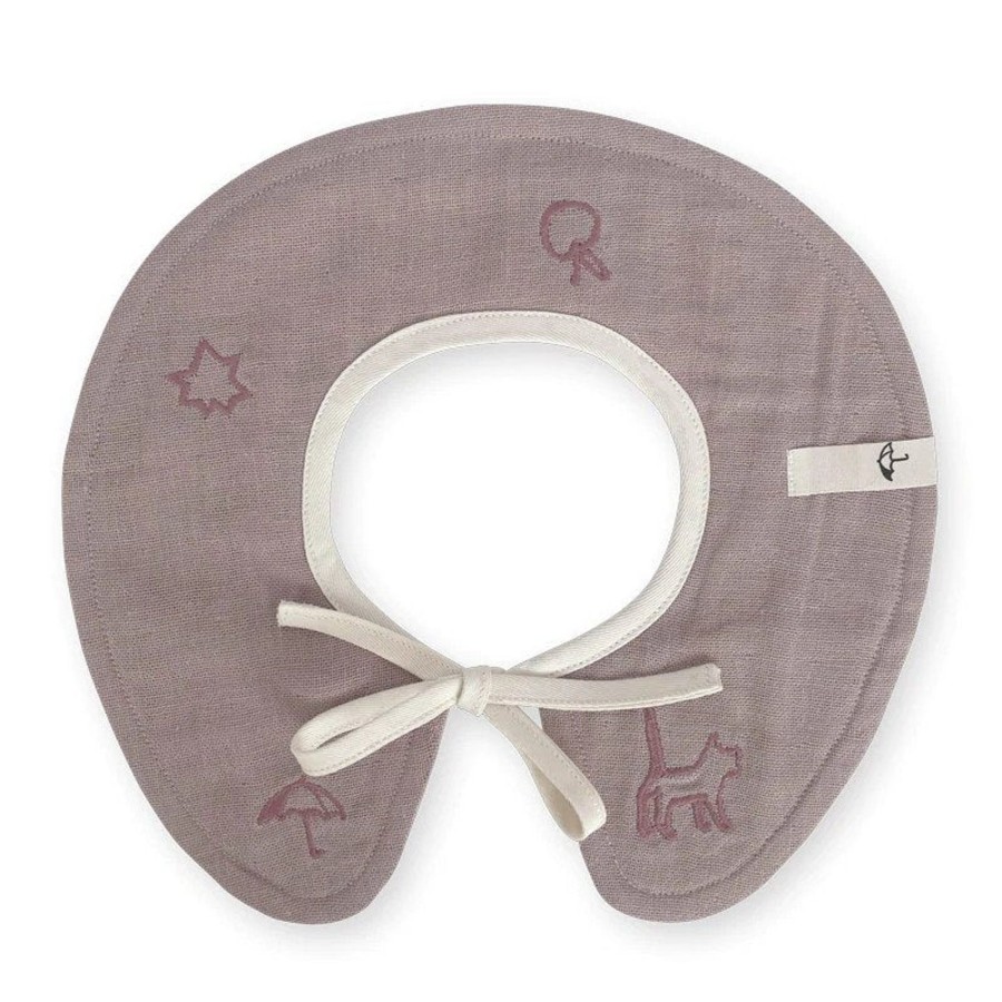 Baby SAGA Copenhagen Bibs | Organic Cotton Collar | Mauve