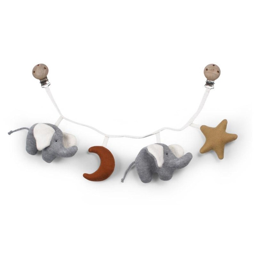 Gifts SAGA Copenhagen Little Treats | Pram Chain Pokka | Grey & Almon