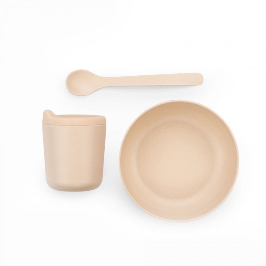 Baby Ekobo Baby Mealtime | Bamboo Baby Feeding Set | Blush