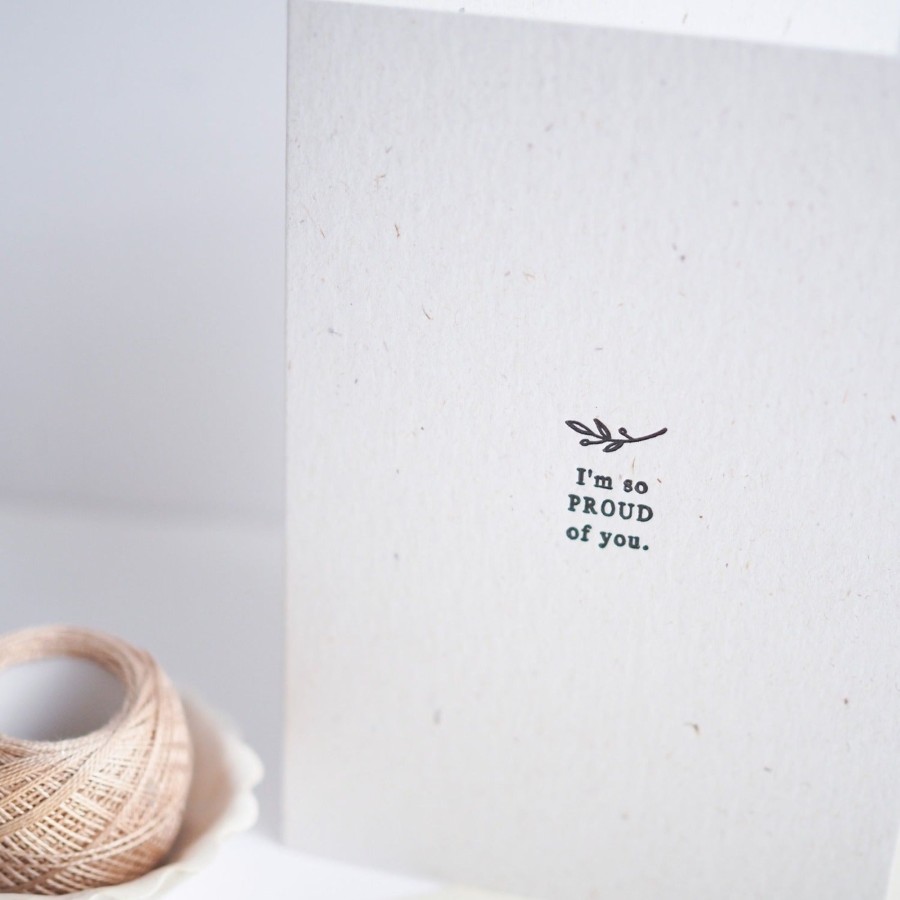 Gifts Soch & Co Cards & Birthday Invitations | Letterpressed Card | I'M So Proud Of You