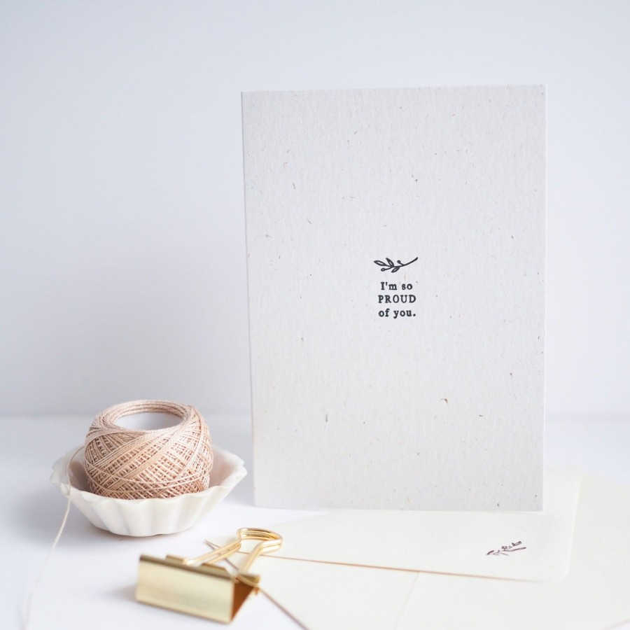 Gifts Soch & Co Cards & Birthday Invitations | Letterpressed Card | I'M So Proud Of You