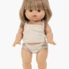 Play & Learn Minikane Dolls & Accessories | Ribbed Knit Girl'S Doll Underwear | Linen For Minikane X Gordis Dolls