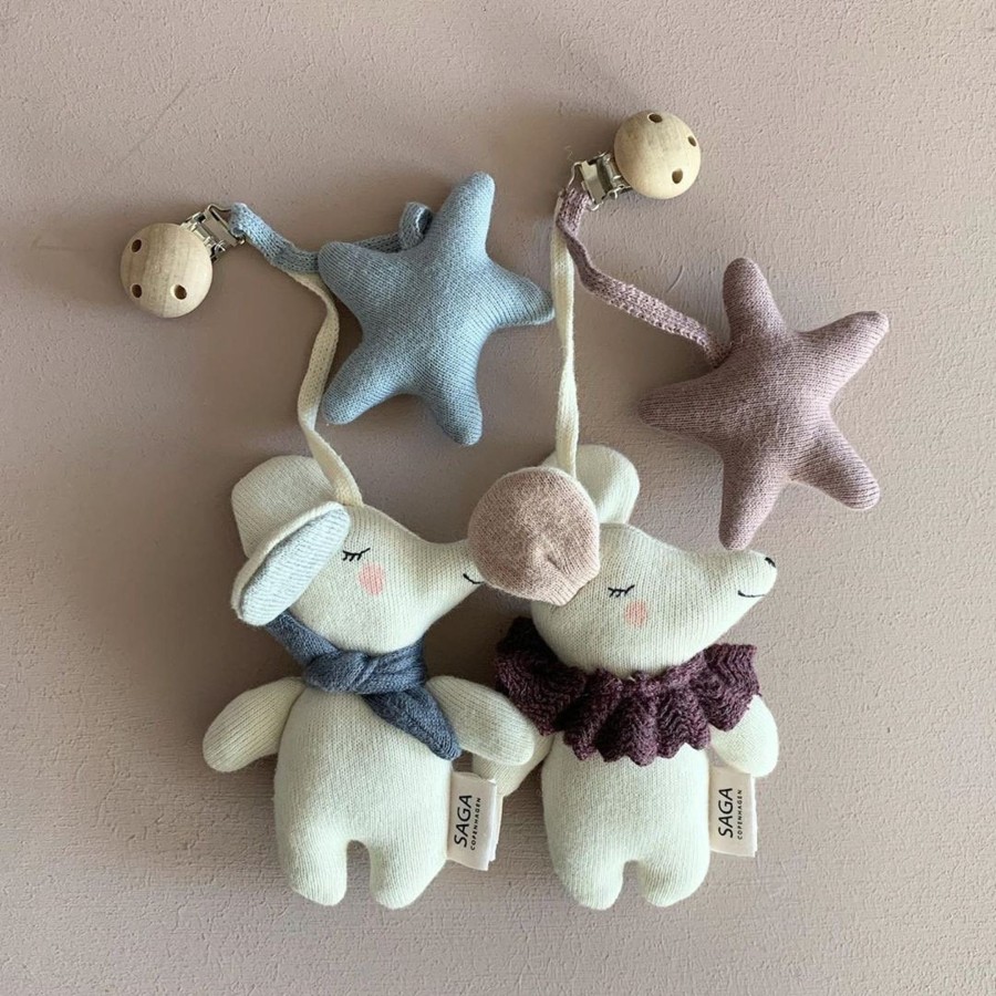 Gifts SAGA Copenhagen Little Treats | Organic Pram Toy Stjarna | Fawn