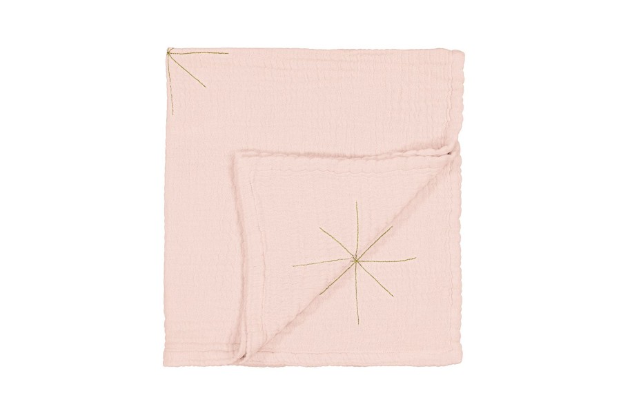 @Home Moumout Sleep | Cotton Gauze Baby Swaddle/Blanket Blush