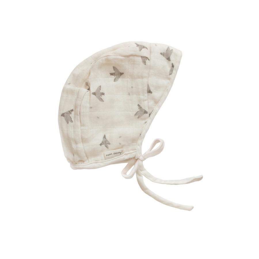 Clothing & Accessories Main Sauvage Bonnets & Hats | Pigeons Wide-Brimmed Bonnet By Main Sauvage