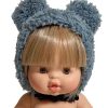 Play & Learn Minikane Dolls & Accessories | Orso Ear Cap | Charcoal Gray For Minikane X Gordis Dolls