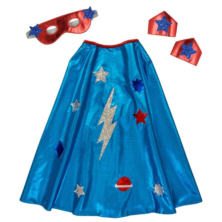 Play & Learn Meri Meri Costume & Dress Up | Blue Superhero Costume