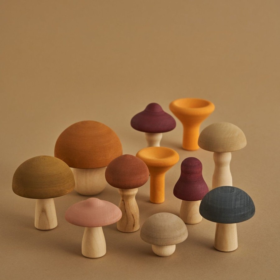 Play & Learn Raduga Grez Pretend Play | Wooden Mushrooms Set