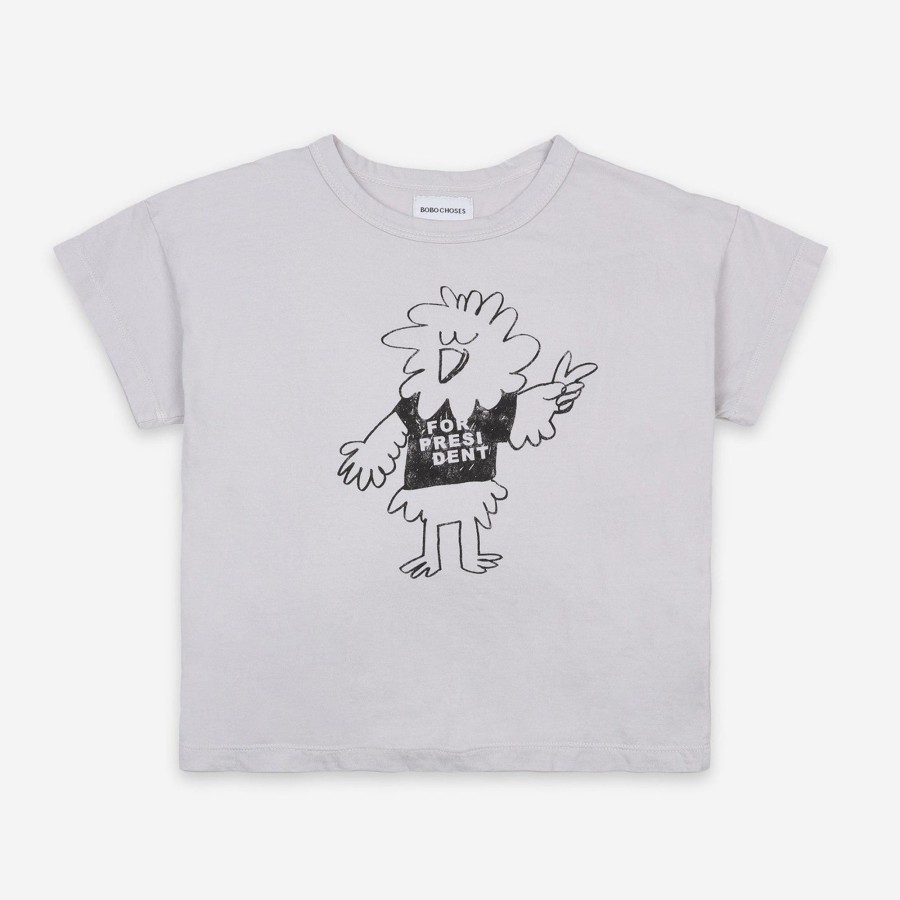 Clothing & Accessories BOBO CHOSES Tops & Bottoms | Bird Says Yes Organic Cotton Short Sleeve T-Shirt