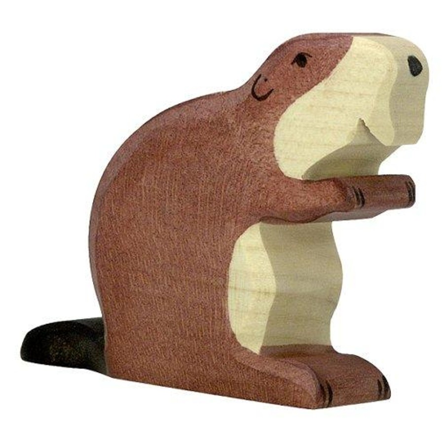 Gifts Holztiger Little Treats | Beaver Wooden Figure