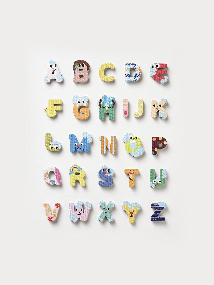 Baby Nahthing Project Bath Books & Toys | Creative Play Bath Stickers & Poster Set | Alphabet