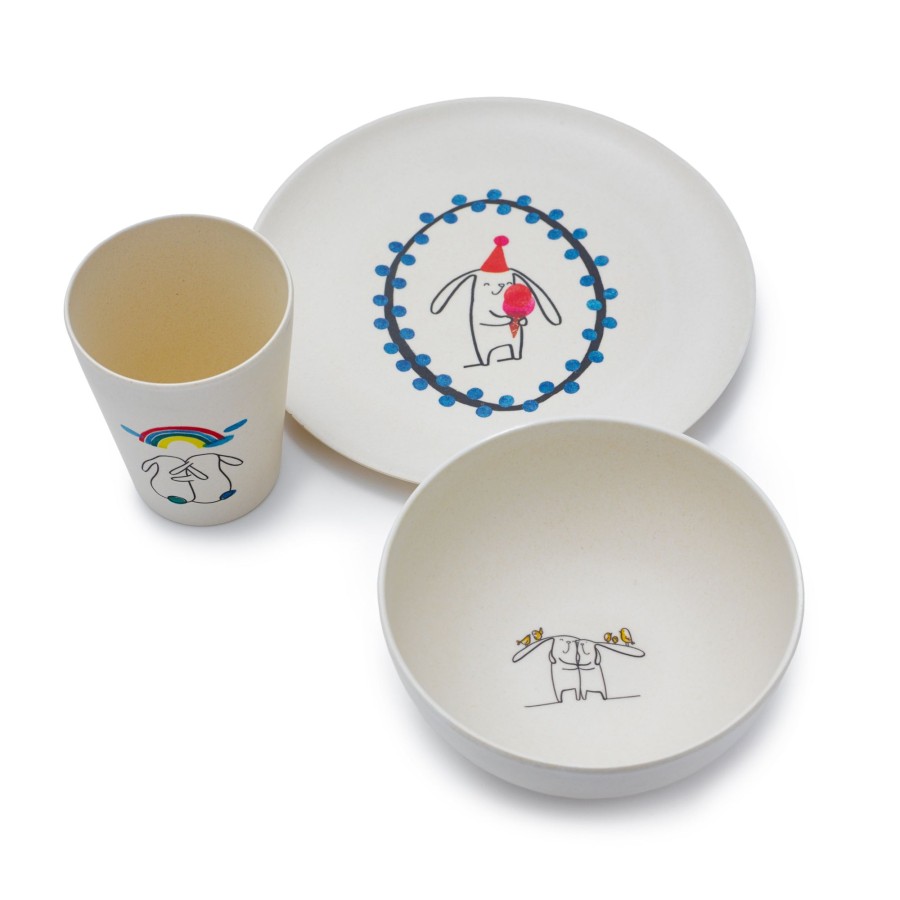 Gifts Fable Eid Gift Shop | Bamboo Dinner Set | Bunny