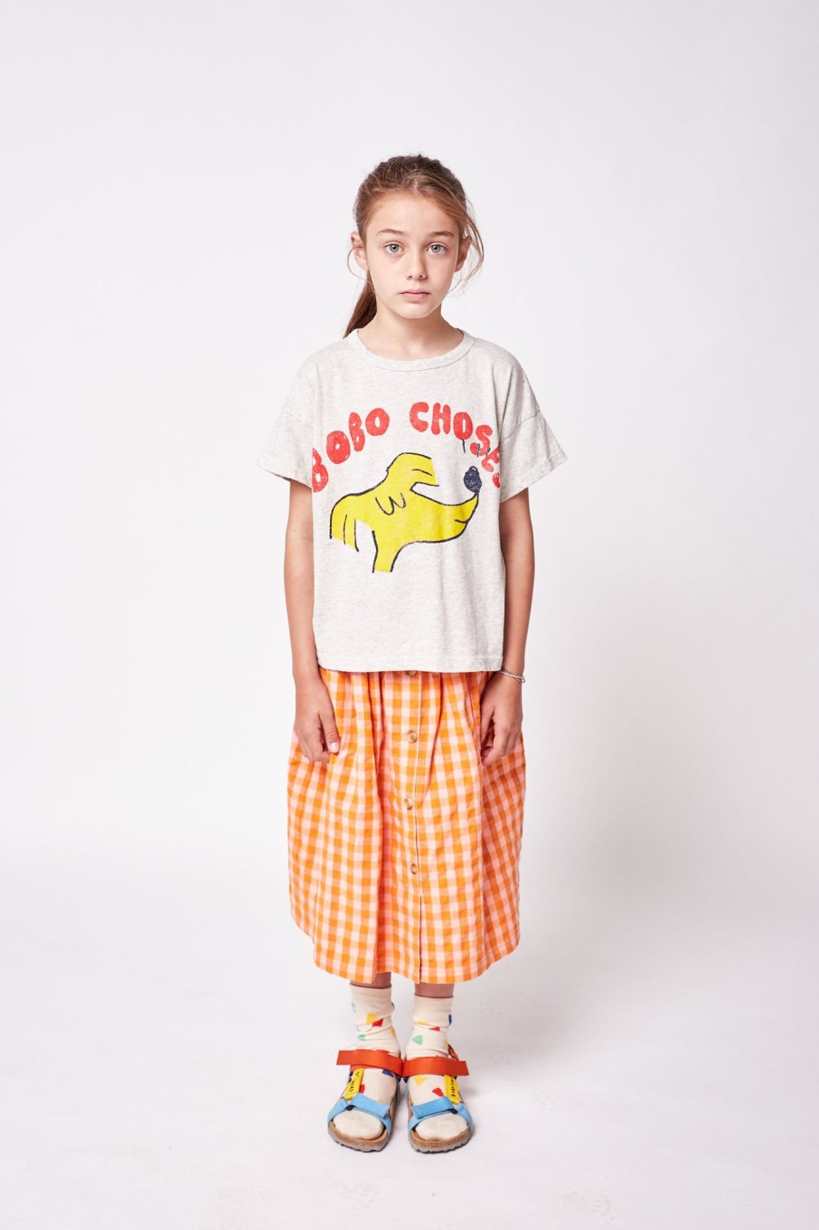 Clothing & Accessories BOBO CHOSES Tops & Bottoms | Sniffy Dog Short Sleeve Organic Cotton T-Shirt