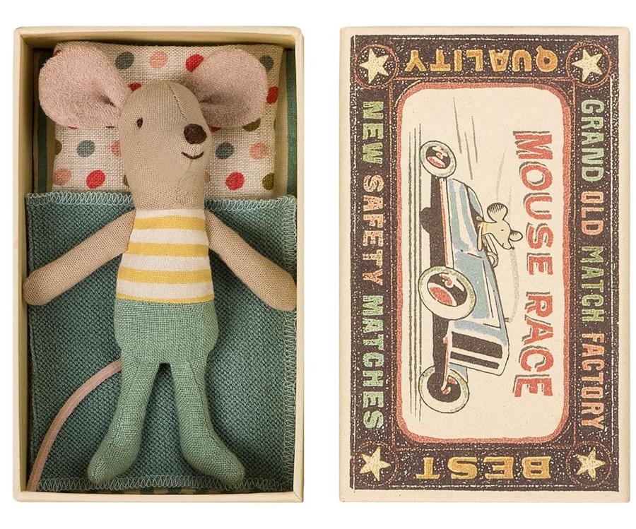 Gifts Maileg Gifts For Newborns | Maileg Little Brother Mouse In Matchbox