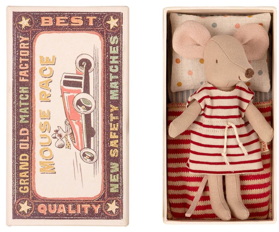 Gifts Maileg Gifts For Newborns | Maileg Big Sister Mouse In Matchbox