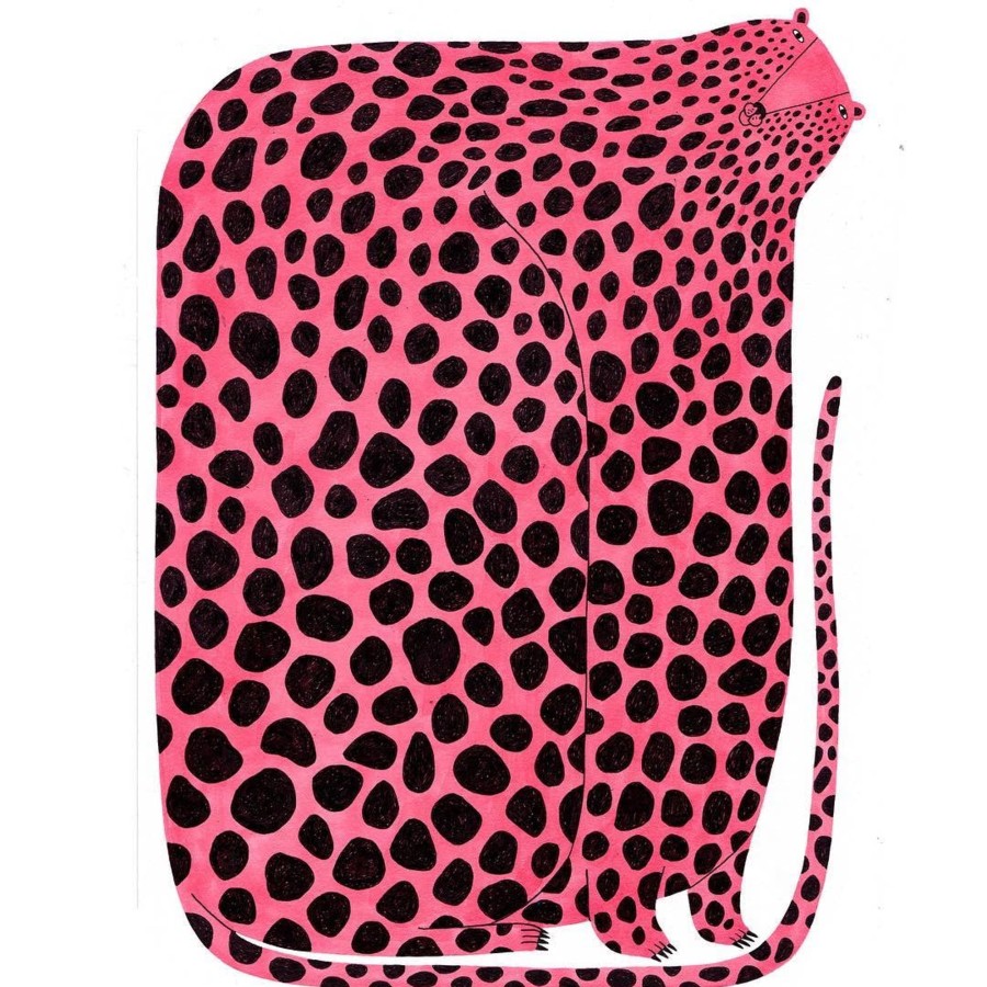 Gifts Mia Nilsson Eid Gift Shop | Pink Leopard Poster By Mia Nilsson