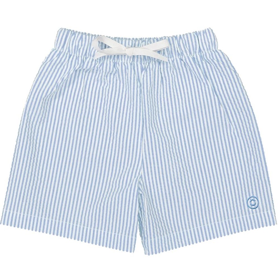 Gifts Canopea Summer Shop | Biarritz Seersucker Swim Shorts | Slate