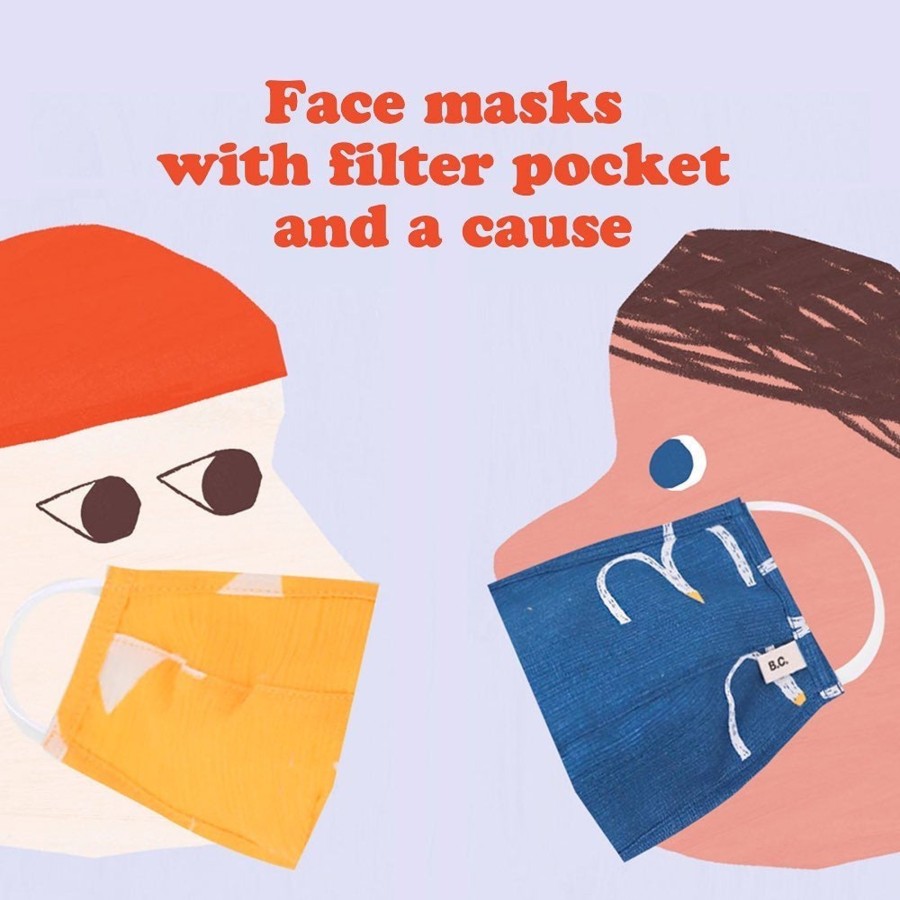 Gifts BOBO CHOSES Eid Gift Shop | 3-5 Years Stars Hygiene Face Mask (& 3 Filters)