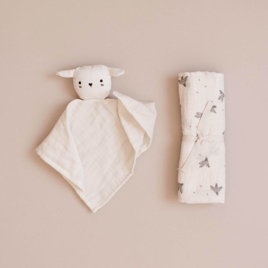 Baby Main Sauvage Pacifiers, Clips & Teethers | Cuddle Cloth | Lamb