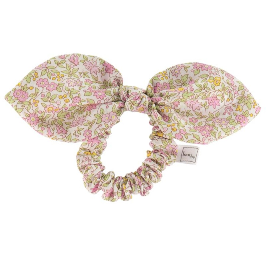 @Home Bon Dep Valentines | Liberty Hair Bow In Chamomile Pink By Bon Dep