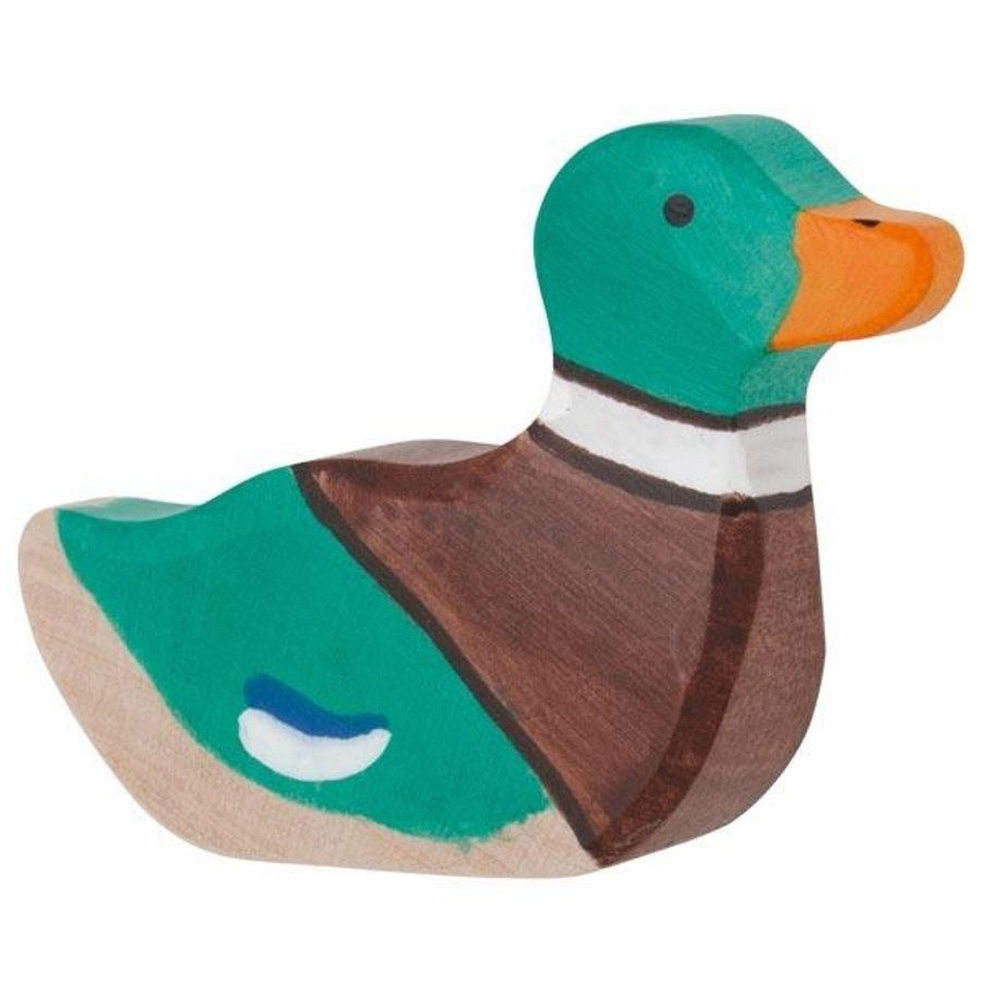 Gifts Holztiger Little Treats | Swimming Drake Wooden Figure