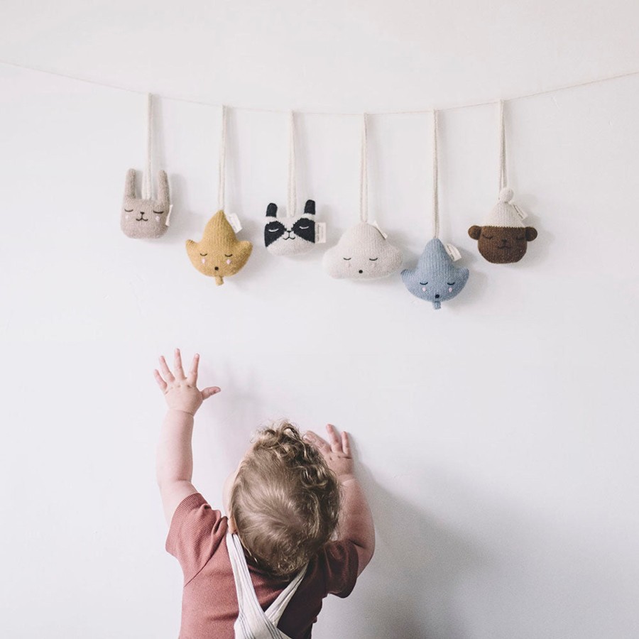 Gifts Main Sauvage Little Treats | Teddy Hanging Rattle