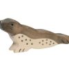 Gifts Holztiger Little Treats | Head Forward Seal Wooden Figure