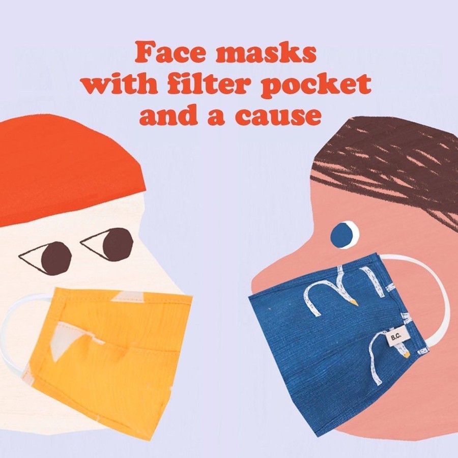 Gifts BOBO CHOSES Eid Gift Shop | 3-5 Years Bow Hygiene Face Mask (& 3 Filters)