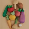 Play & Learn Raduga Grez Pretend Play | Wooden Vegetables Set Vol. 1