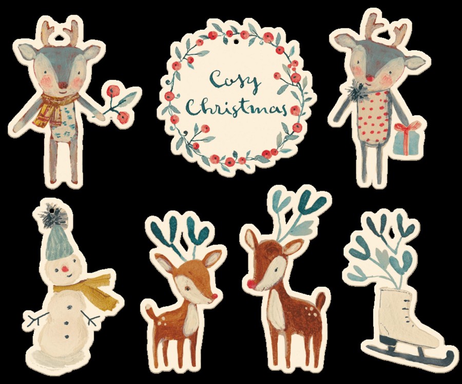 Gifts Maileg Little Treats | Cosy Christmas Gift Tags 14 Pcs