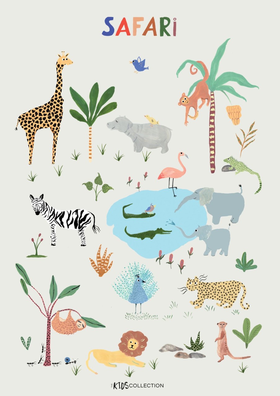 @Home The Kids Collection Posters | Safari Poster By The Kids Collection