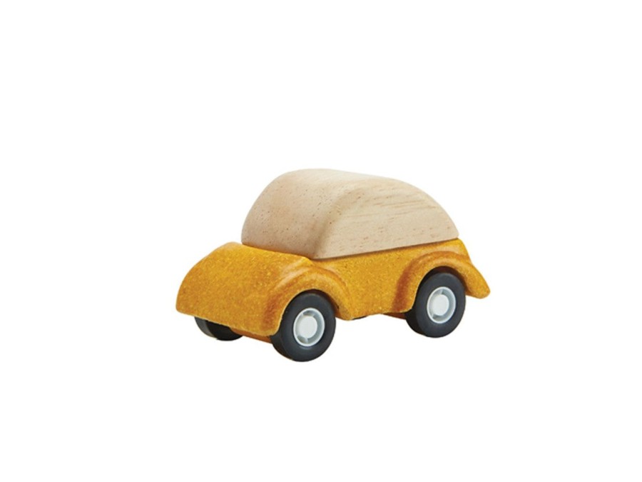 Play & Learn Plan Toys Wooden Toys | Yellow Car