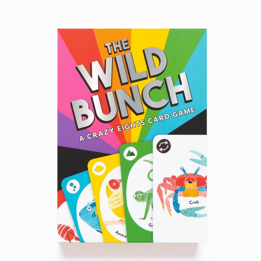 Play & Learn Laurence King Puzzles & Games | The Wild Bunch - A Crazy Eights Card Game