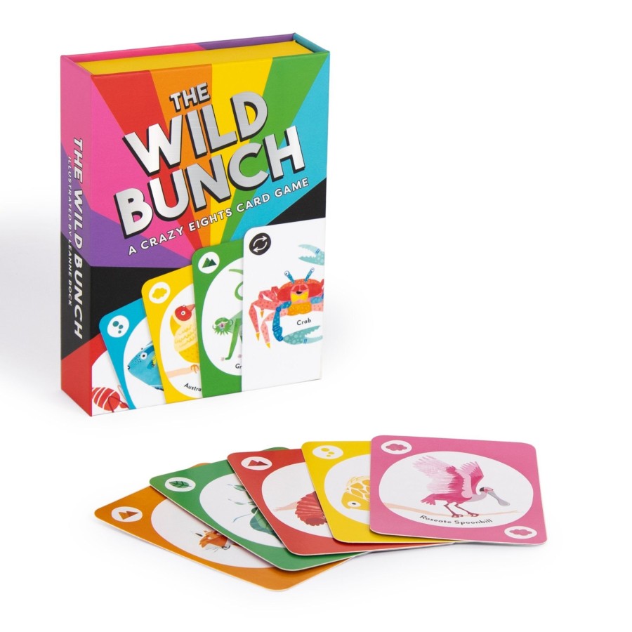 Play & Learn Laurence King Puzzles & Games | The Wild Bunch - A Crazy Eights Card Game