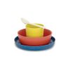 @Home Ekobo Dinnerware Sets | Bamboo Kid Dinner Set Emi - Lemon / Tomato / Royal Blue / White By Ekobo