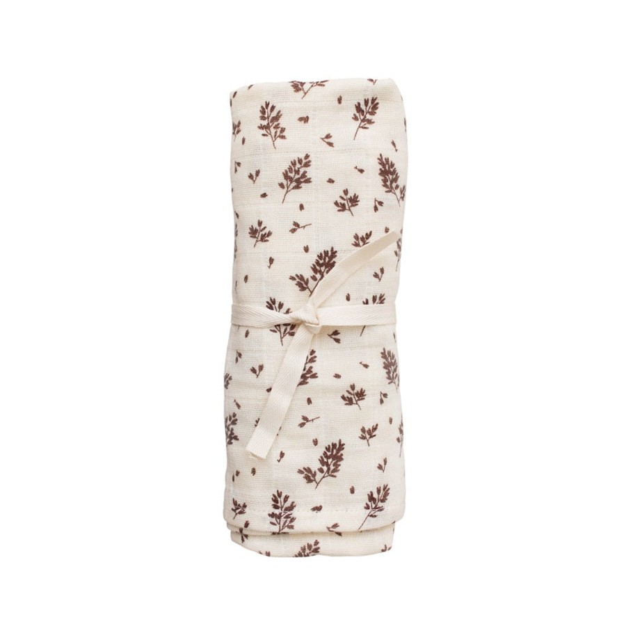 Baby Main Sauvage Blankets & Swaddles | Meadow Print Muslin Swaddle Blanket By Main Sauvage