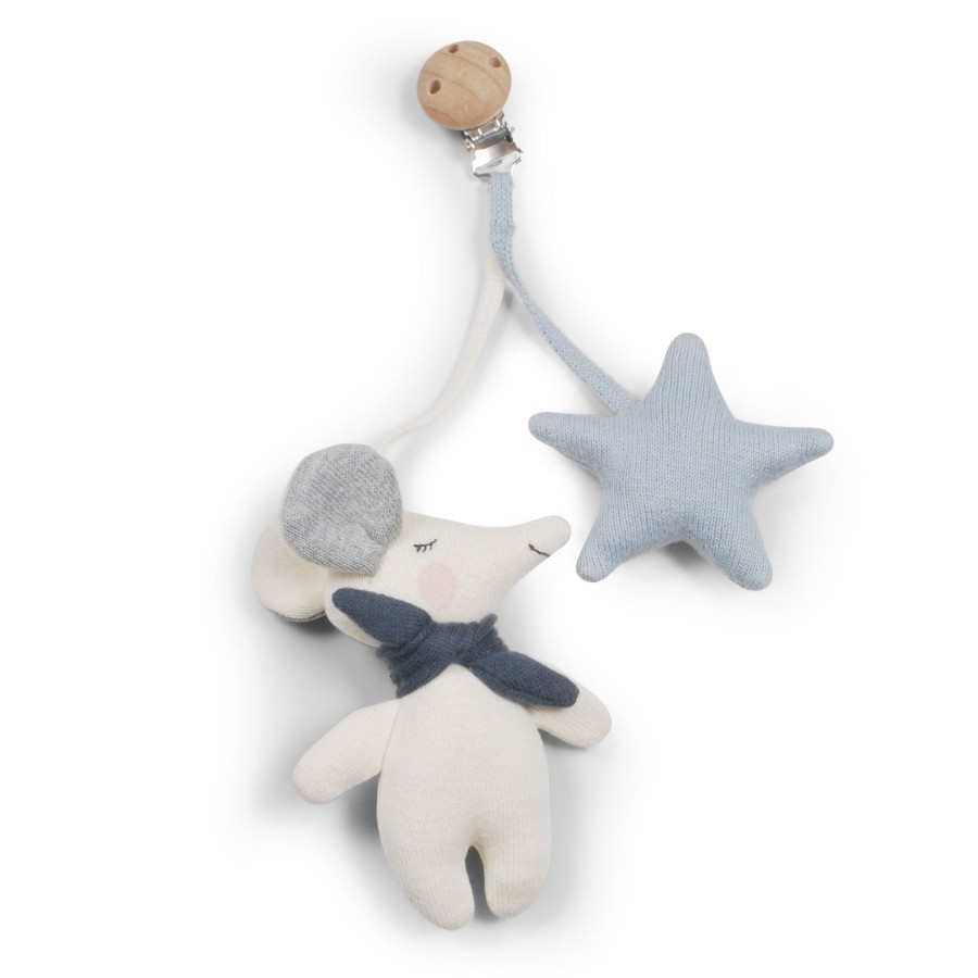 Gifts SAGA Copenhagen Little Treats | Organic Pram Toy Stjarna | Baby Blue