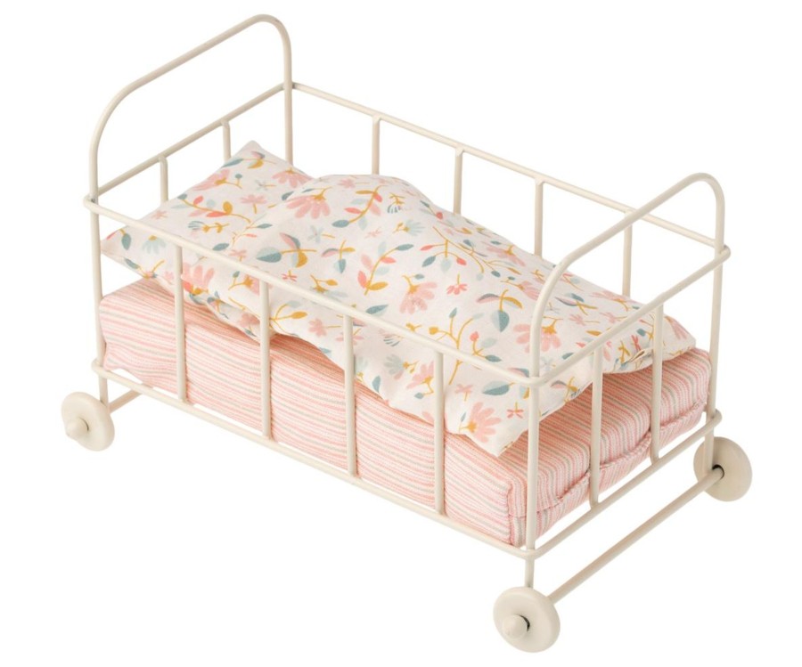 Gifts Maileg Gifts For Newborns | Maileg Micro Metal Baby Cot